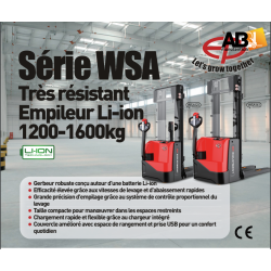 Gerbeur électrique Lithium EP EQUIPEMENT Neuf. Bauvin (59) Nord Hauts de France.
