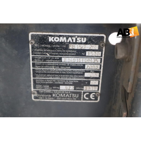 Chariot élévateur Electrique Komatsu FB-15-G-2R