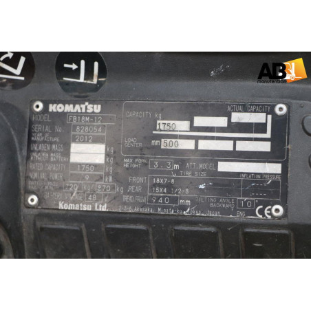 Chariot élévateur Electrique Komatsu FB-18-M-12