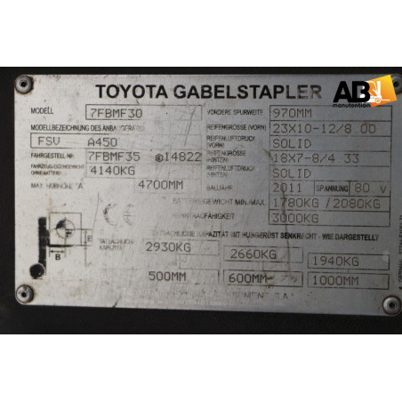 2427 Toyota 7-FBMF-30