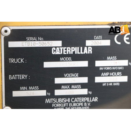 Chariot élévateur Electrique Caterpillar EP-15-KRT
