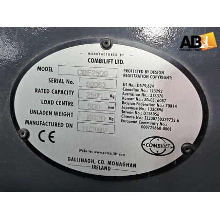 Chariot élévateur Electrique Combilift CBE2500