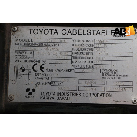 Chariot élévateur Diesel Toyota 02-8-FDJF-35
