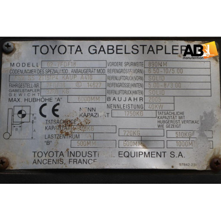 Chariot élévateur Diesel Toyota 02-7-FDF-18