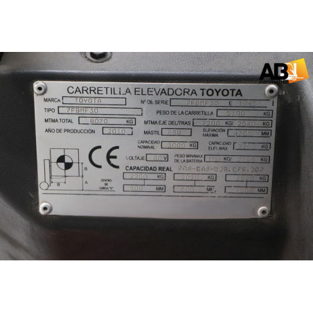 Chariot élévateur Electrique Toyota 7-FBMF-30