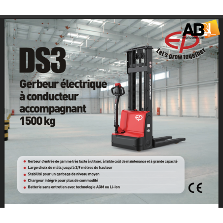 Gerbeur Accompagnant 1500kg EP  DS3