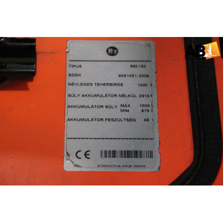 Chariot élévateur électrique rétractable BT RRE-140