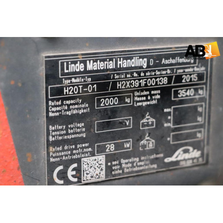 Chariot élévateur Gaz 2000kg Linde H-20-T-01