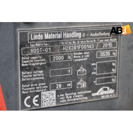 Chariot élévateur Gaz 2000kg Linde H-20-T-01