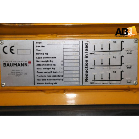 Chariot Latéral Diesel 5000kg Baumann GX-50-12-57-TR