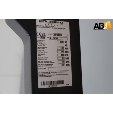 Positionneur de Fourches 8000 sans TDL