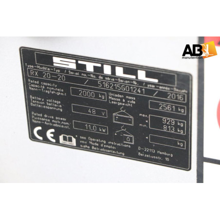 Chariot élévateur Eléctrique 2000kg Still RX-20-20