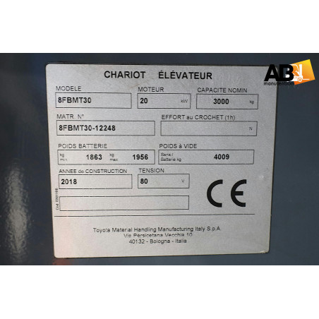 Livraison chariot 3391 dans le 59221 pour essai