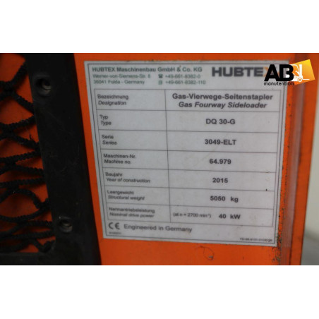 Chariot élévateur  Multidirectionnel  Gaz Hubtex DQ-30-G