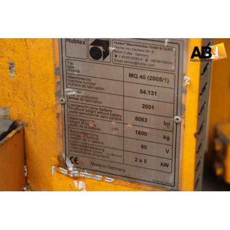 Chariot Multidirectionnel Electrique 4000kg Hubtex MQ-40