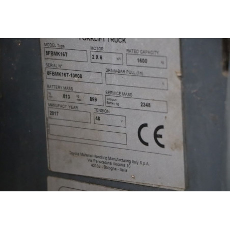 Chariot élévateur Electrique 1600KG Toyota 8-FBMK-16-T