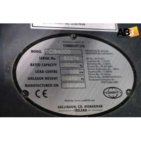 Chariot élévateur  Multidirectionnel Electrique Combilift CB4000