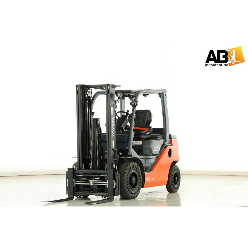chariot elevateur occasion DIESEL  TOYOTA 2t - AB MANUTENTION 59