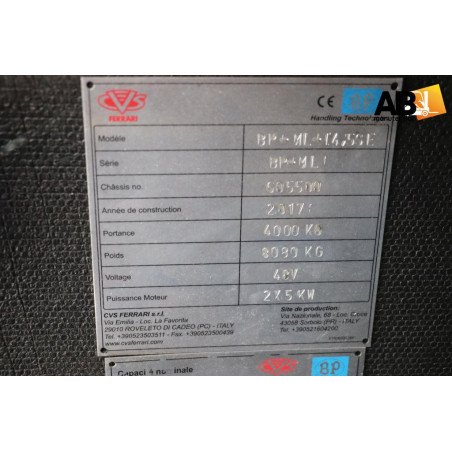 Chariot élévateur d'occasion Multidirectionnel Electrique 4,0T CVS Ferrari BM-ML-T4.5SE