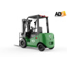 EP EFL252X2 T4800 - Chariot élévateur électrique Lithium 2.5T (Usage mixte)