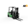 EP EFL252X2 T4800 - Chariot élévateur électrique Lithium 2.5T (Usage mixte)