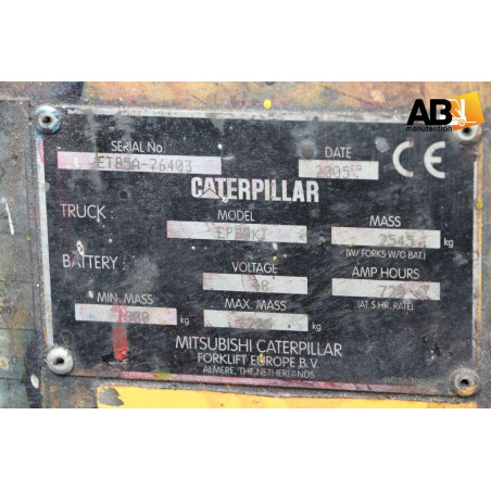 Caterpillar EP-20-KT Chariot élévateur d'occasion Electrique 3 roues 2,0T