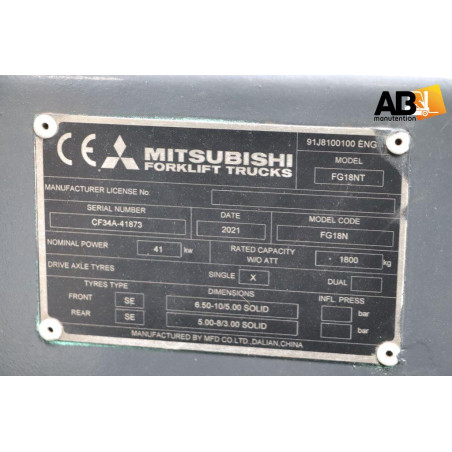 Mitsubishi FG-18-NT Chariot élévateur d'occasion  Gaz 1,8T