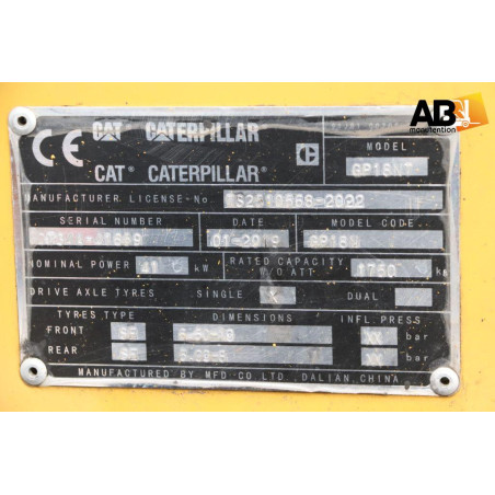 Caterpillar GP-18-NT_Chariot élévateur d'occasion Gaz 1,8T