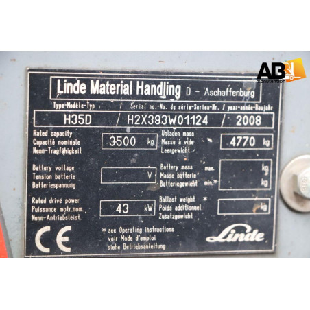 Linde H-35-D  Chariot élévateur d'occasion Diesel 3,5T