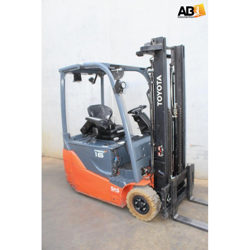 Toyota 8-FBE-16-T Chariot élévateur d'occasion Electrique 3 roues 1,6T